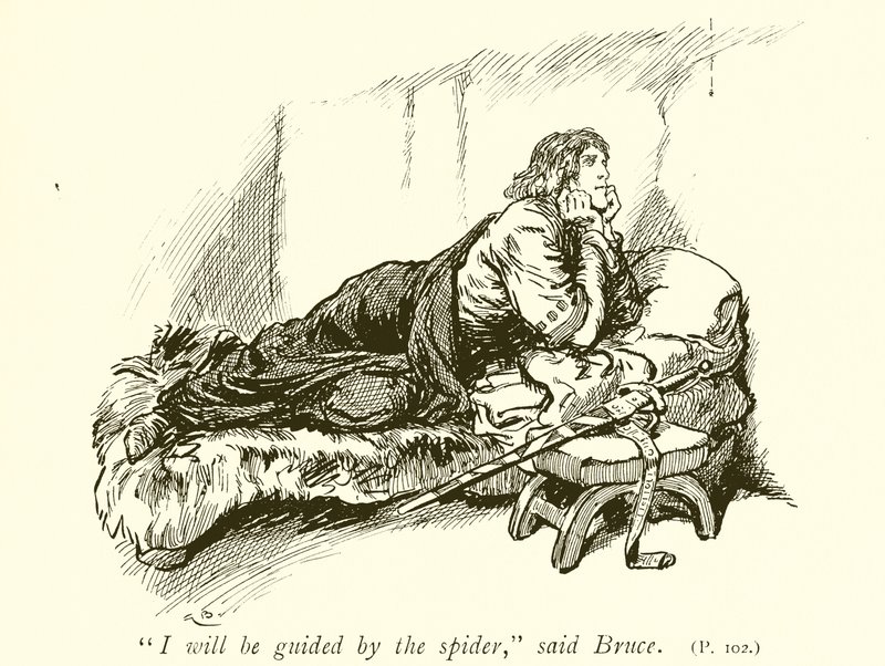 Robert Bruce und die Spinne von Gordon Frederick Browne