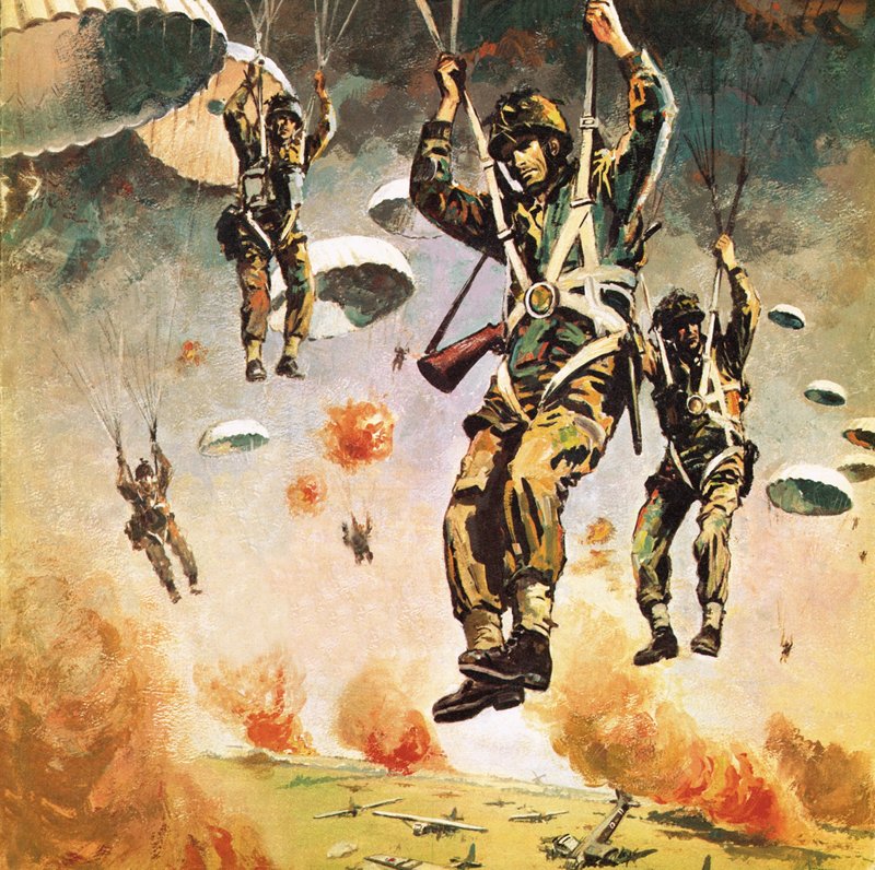 Britische 1. Luftlandedivision landet am 17. September in Arnheim von Graham Coton