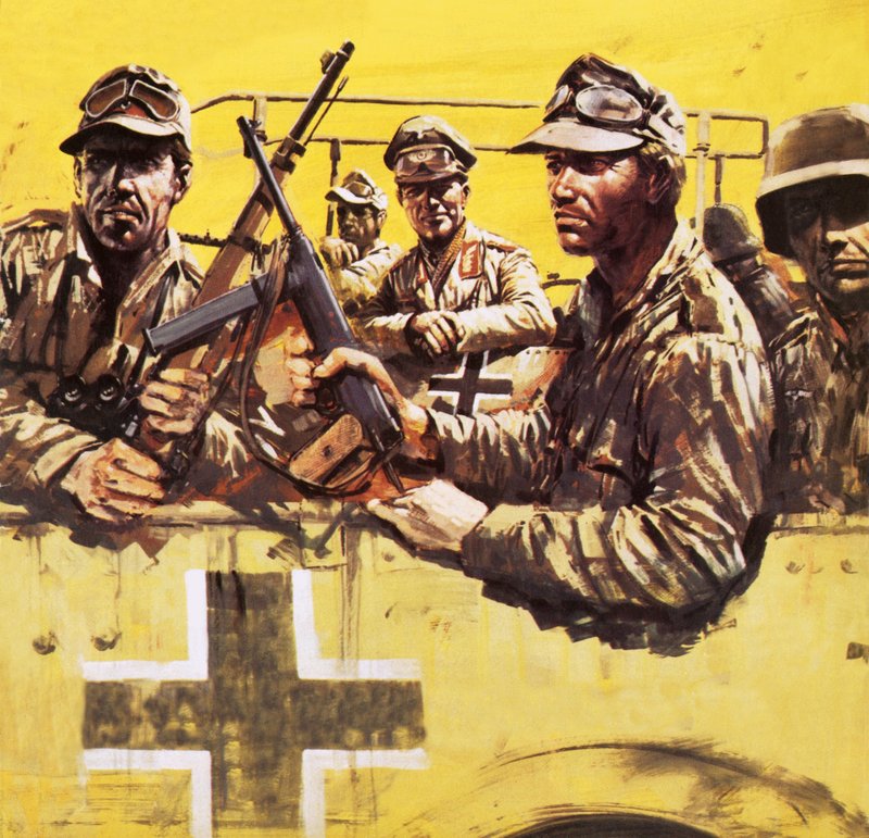 General Erwin Rommel mit anderen deutschen Soldaten von Graham Coton