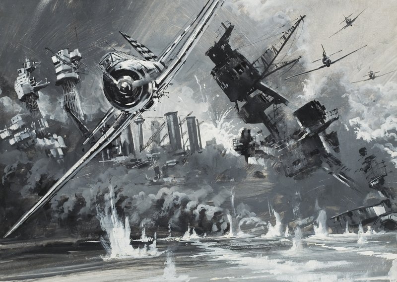 Pearl Harbour, 7. Dezember 1941 von Graham Coton