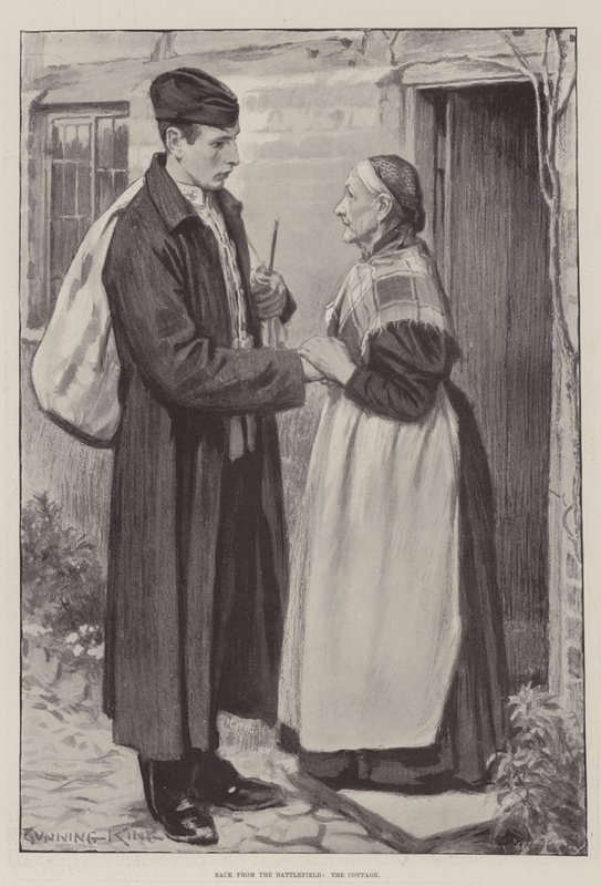 Zurück vom Schlachtfeld, das Cottage von Gunning King