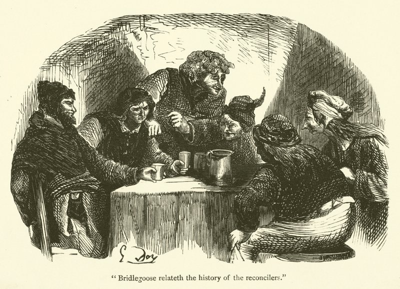 Illustration für die Werke von Rabelais von Gustave after Dore