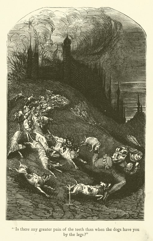 Illustration für die Werke von Rabelais von Gustave after Dore