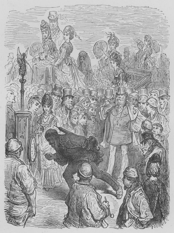 Kraft- und Geschicklichkeitsvorführungen beim Derby von Gustave after Dore