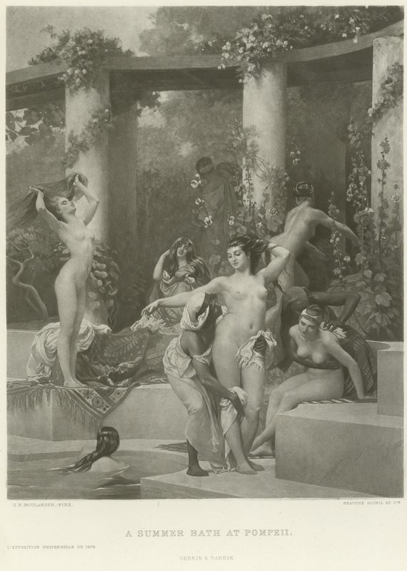 Ein Sommerbad in Pompeji von Gustave Clarence Rodolphe Boulanger