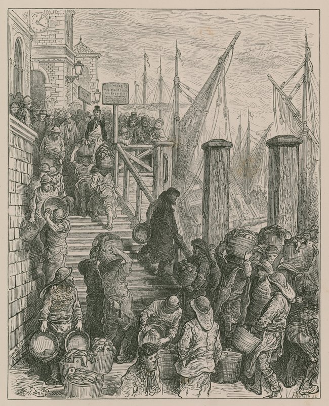 Billingsgate von Gustave Dore