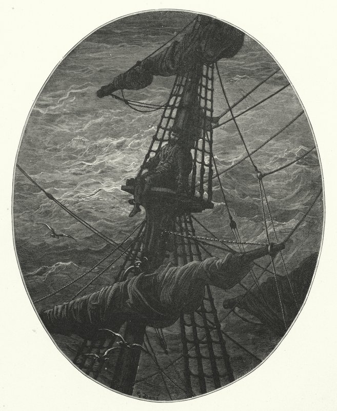 Gustave Doré Illustration für Coleridges Rime of the Ancient Mariner von Gustave Dore