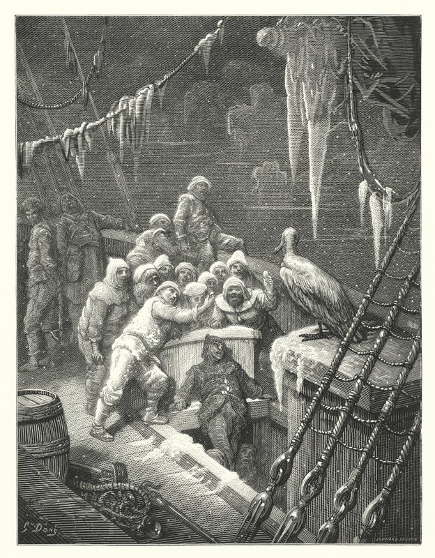 Gustave Doré Illustration für Coleridges Rime of the Ancient Mariner von Gustave Dore