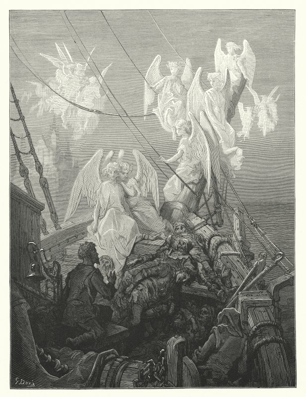 Gustave Doré Illustration für Coleridges Rime of the Ancient Mariner von Gustave Dore