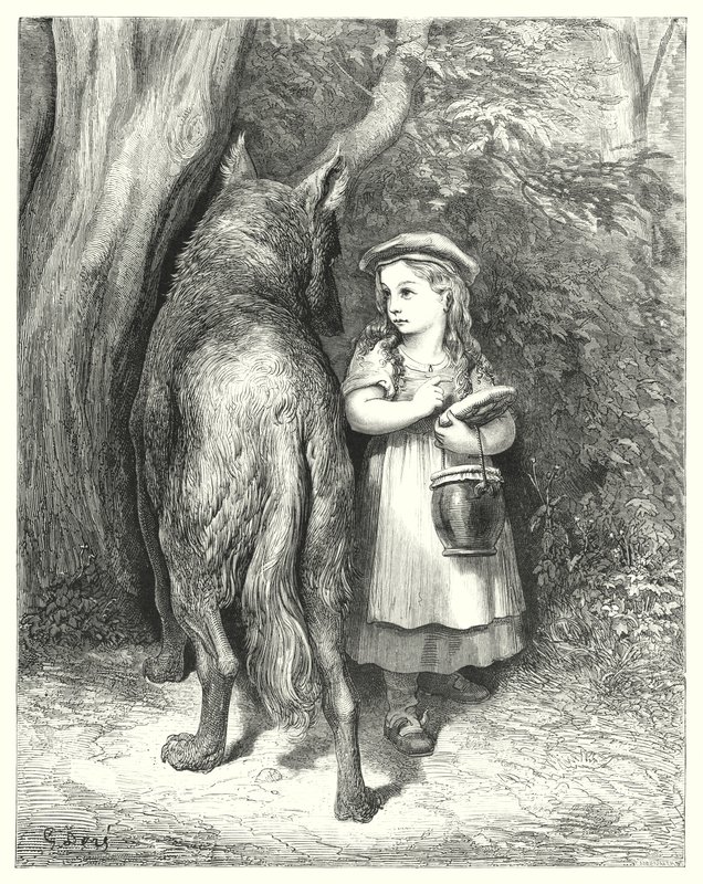 Rotkäppchen von Gustave Dore