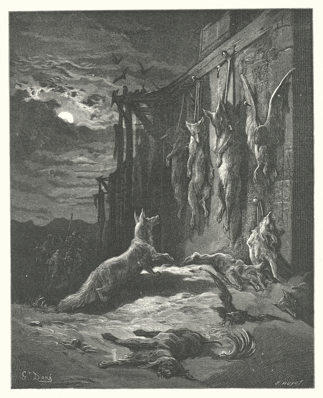 Die Fabeln von La Fontaine: Der englische Fuchs von Gustave Dore