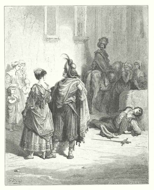 Die Fabeln von La Fontaine: Die zwei Hühner von Gustave Dore