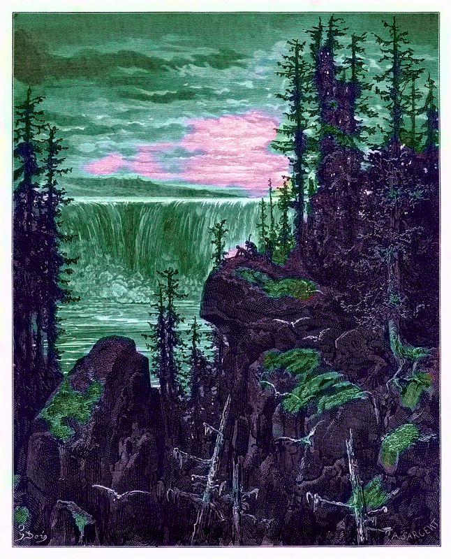 Die Niagarafälle, Illustration aus 