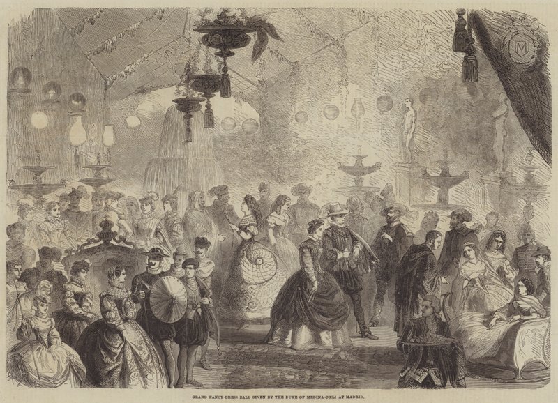 Großer Kostümball gegeben vom Herzog von Medina-Coeli in Madrid von Gustave Janet