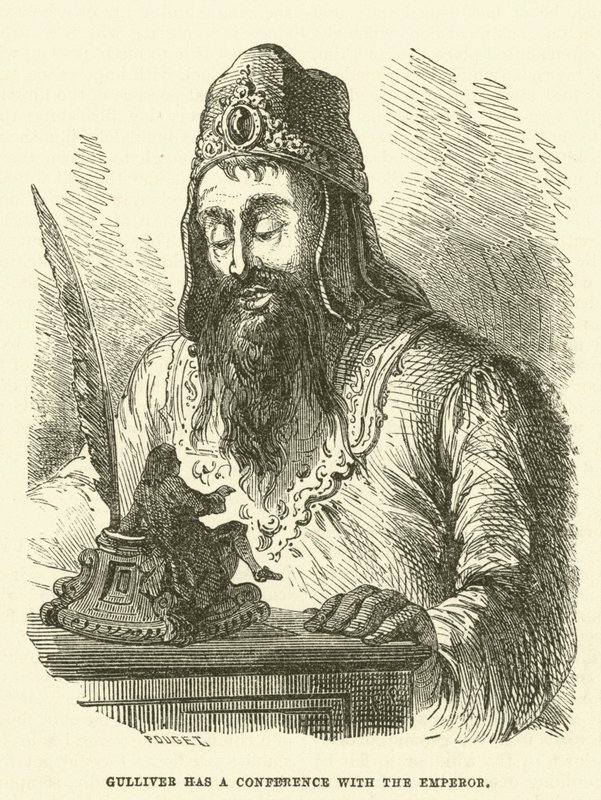 Gulliver hat eine Konferenz mit dem Kaiser von after Hablot Knight Browne
