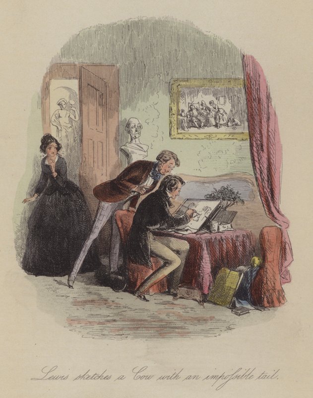 Illustration für Lewis Arundel oder Die Eisenbahn des Lebens von Frank E Smedley von after Hablot Knight Browne