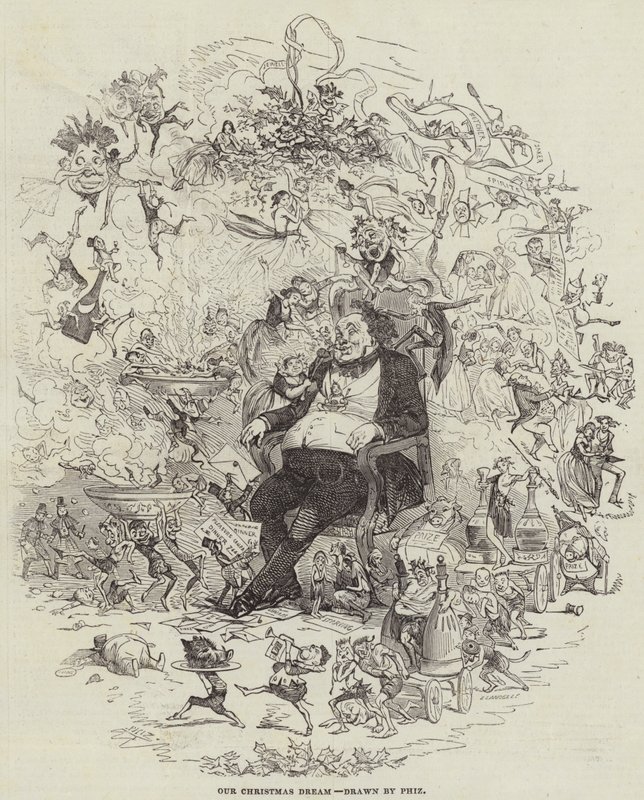 Unser Weihnachtstraum (Gravur) von after Hablot Knight Browne