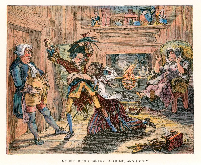 Illustration für Barnaby Rudge von Hablot Knight Browne