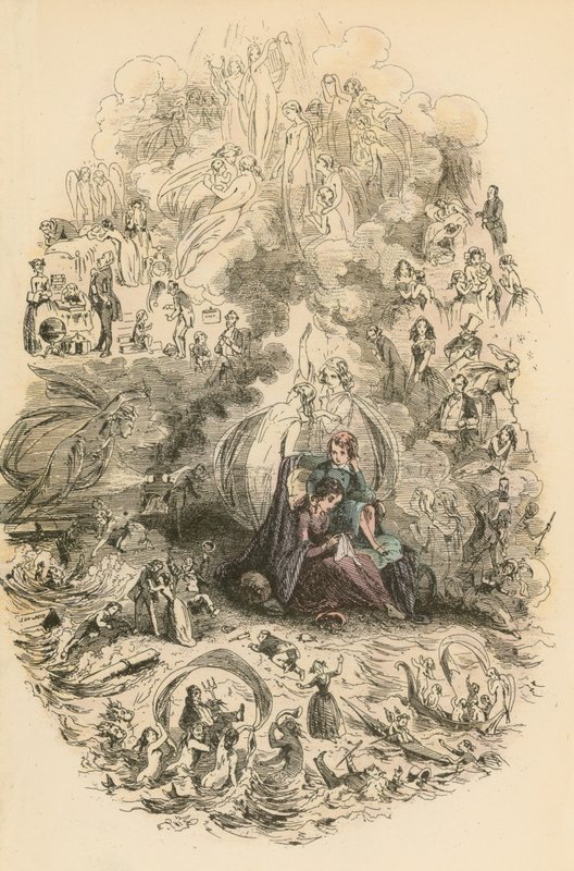 Illustration für Dombey und Sohn von Hablot Knight Browne