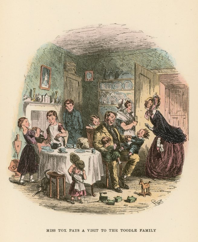 Illustration für Dombey und Sohn von Hablot Knight Browne