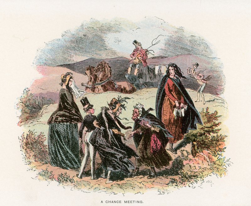 Illustration für Dombey und Sohn von Hablot Knight Browne