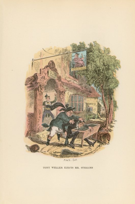 Illustration für Pickwick-Papiere von Hablot Knight Browne