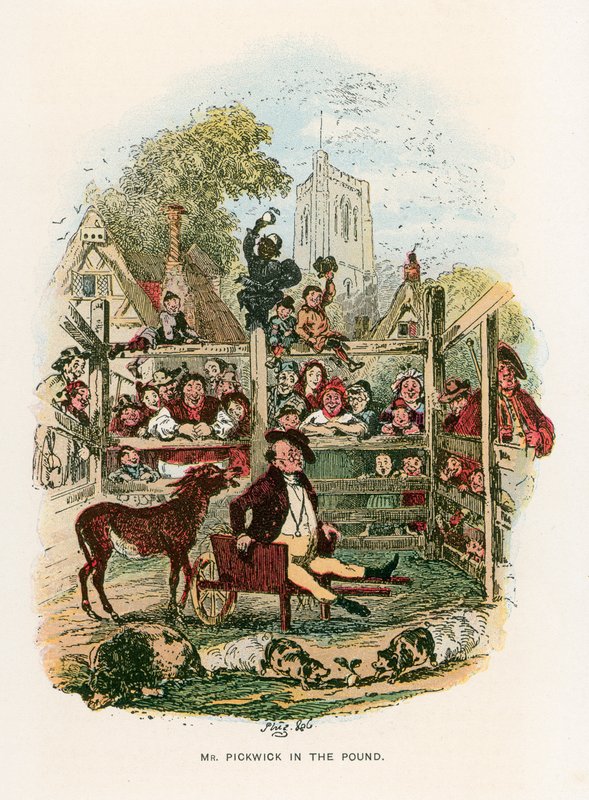 Illustration für die Pickwick-Papiere von Hablot Knight Browne
