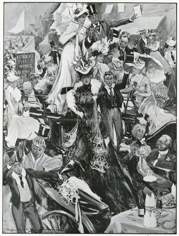 Eton und Harrow Cricketspiel von Hal Hurst