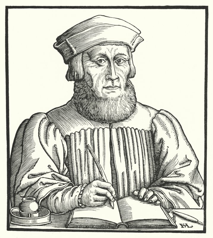 Johannes Aventinus, bayerischer Renaissance-Humanist, Historiker und Philologe von Hanns Sebald Lautensack