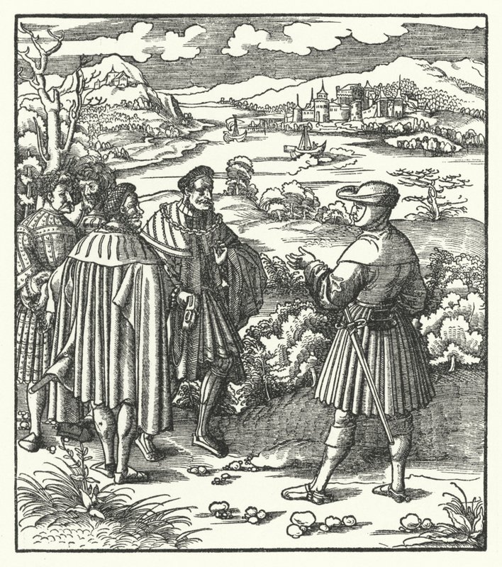 Der Heilige Römische Kaiser Maximilian I., um 1496 von Hans (after) Burgkmair