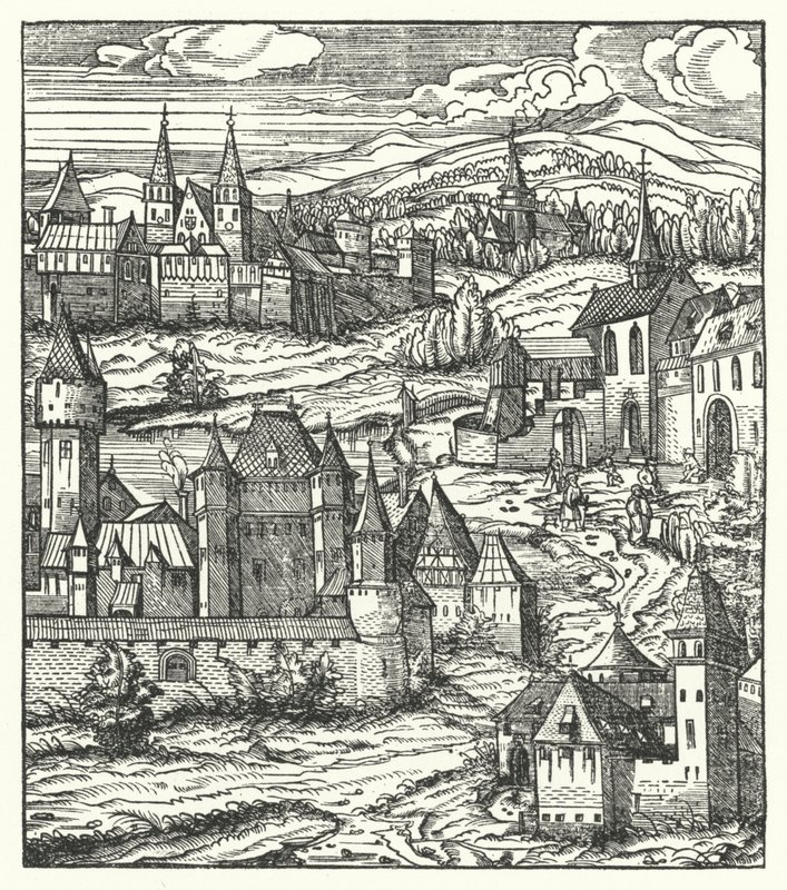 Wiener Neustadt, Österreich, Geburtsort von Maximilian I., Heiliger Römischer Kaiser von Hans (after) Burgkmair