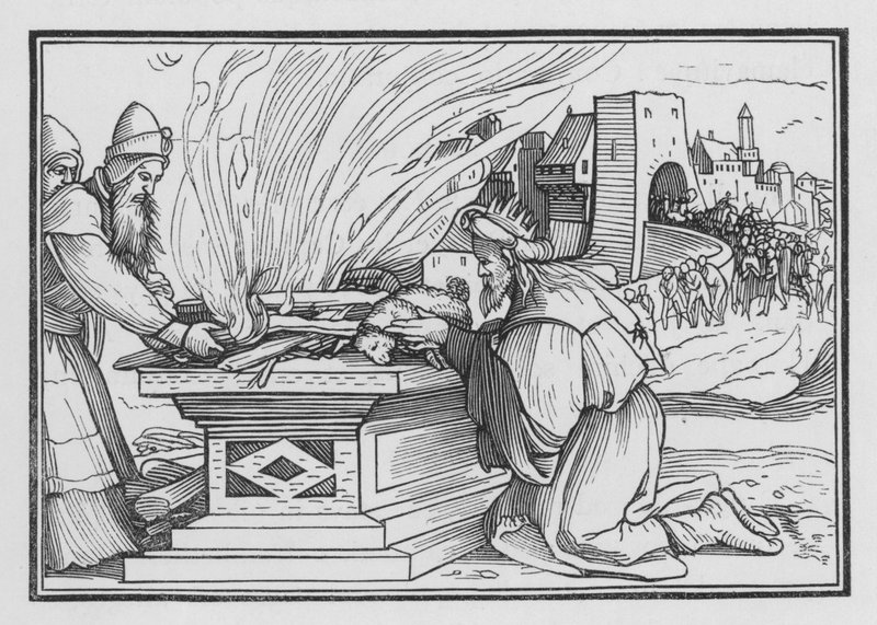 Ahas regiert sehr gottlos, 2 Könige XVI, 12 von Hans after Holbein the Younger