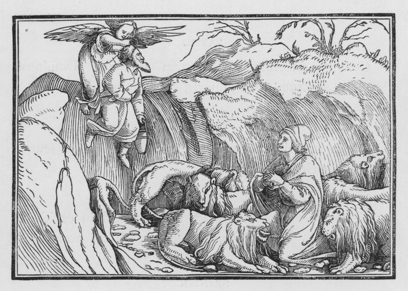 Daniel in der Löwengrube, Bel und der Drache I, 36 von Hans after Holbein the Younger