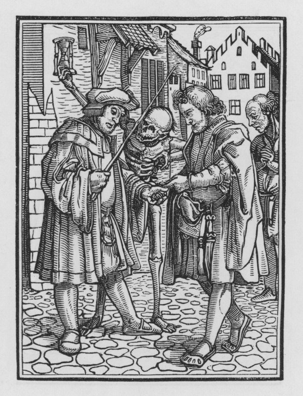 Holbeins Totentanz: Der Anwalt von Hans after Holbein the Younger