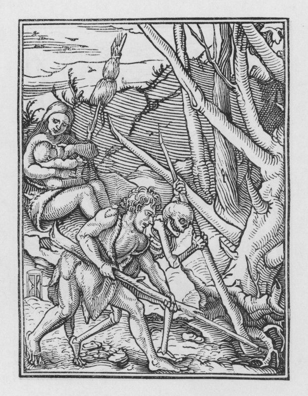 Holbeins Totentanz: Die Folgen des Falls von Hans after Holbein the Younger