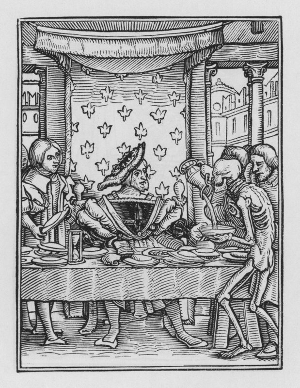 Holbeins Totentanz: Der König von Hans after Holbein the Younger