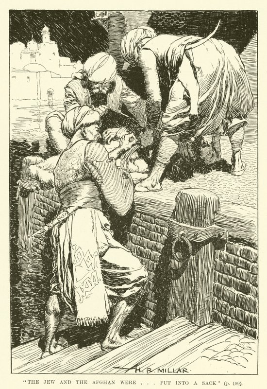 Der Jude und der Afghane wurden...in einen Sack gesteckt (Gravur) von Harold Robert Millar