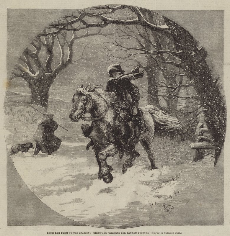 Vom Bauernhof zum Bahnhof, Weihnachtsgeschenke für Freunde in London von Harrison William Weir
