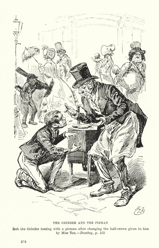 Illustration für Dombey und Sohn von Charles Dickens von Harry (after) Furniss