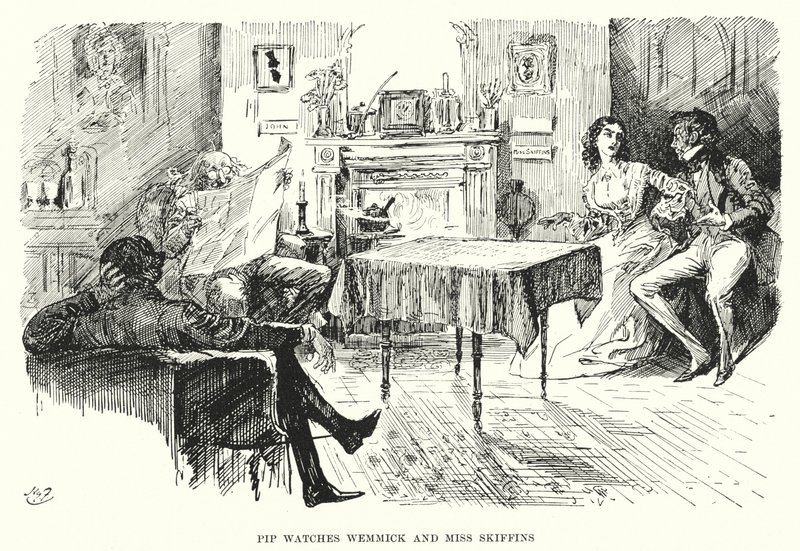 Illustration für Große Erwartungen von Charles Dickens von Harry Furniss