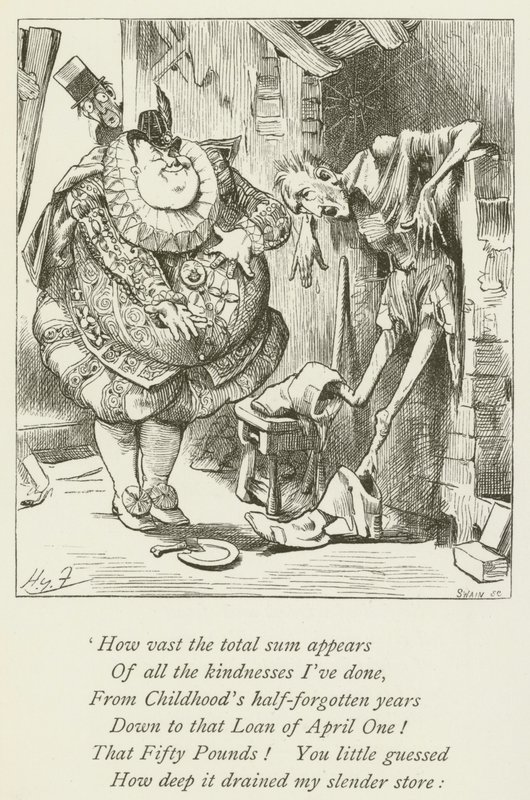 Illustration für Sylvie und Bruno von Lewis Carroll von Harry Furniss