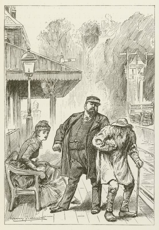 Illustration für Sylvie und Bruno von Lewis Carroll von Harry Furniss