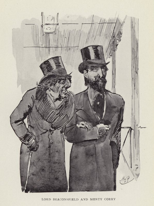 Lord Beaconsfield und Monty Corry von Harry Furniss