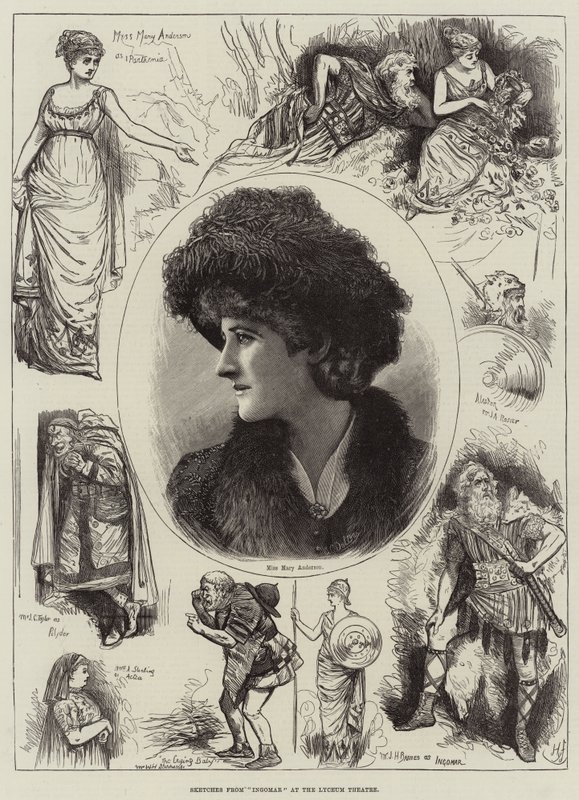 Skizzen von Ingomar im Lyceum Theatre von Harry Furniss