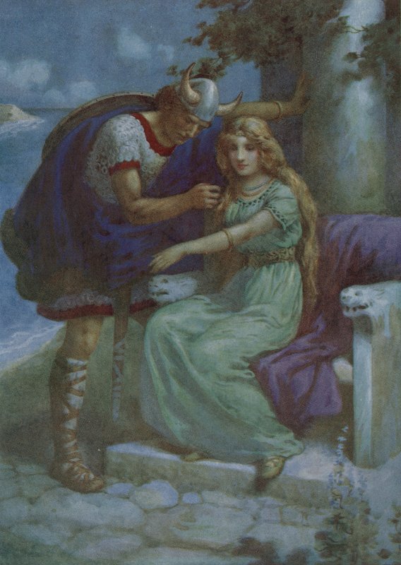 Frithiof und Ingeborg, aus "Der Anzug von König Ring" von Harry George Theaker