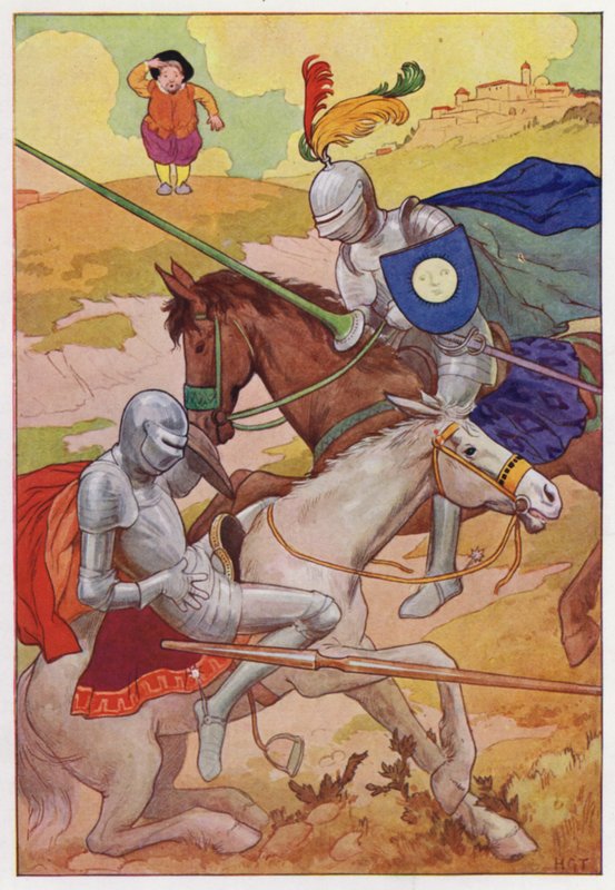 Illustration für Don Quixote von Harry George Theaker