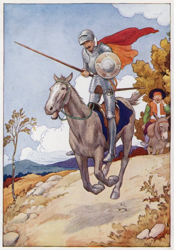 Illustration für Don Quijote von Harry George Theaker