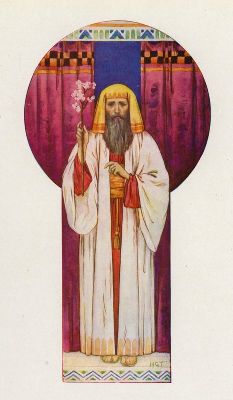 Moses hielt die Stäbe hoch von Harry George Theaker