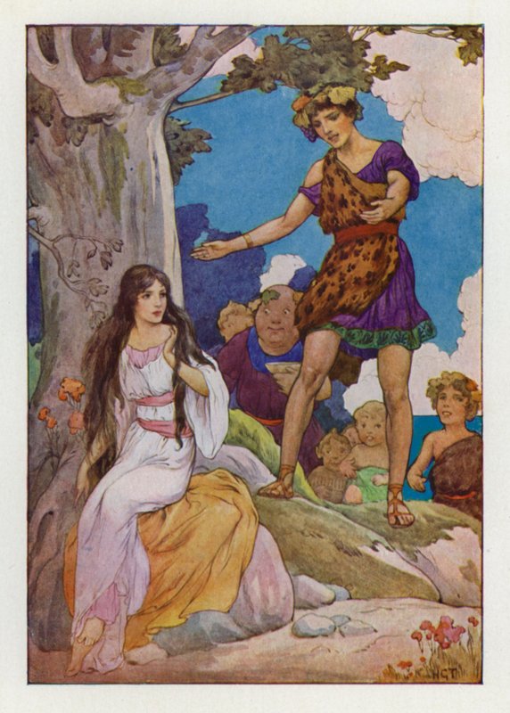 Arme, verlorene, weinende Ariadne von Harry George Theaker