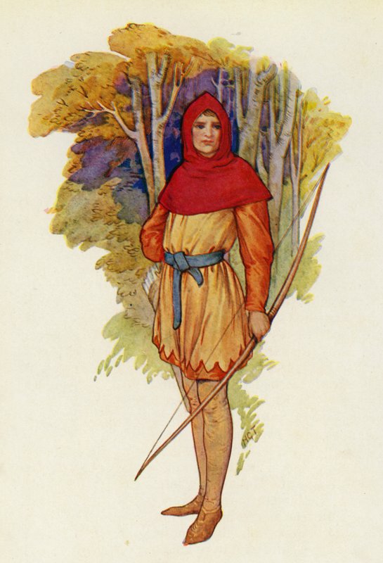 Robin war schon in seiner Jugend abenteuerlustig von Harry George Theaker